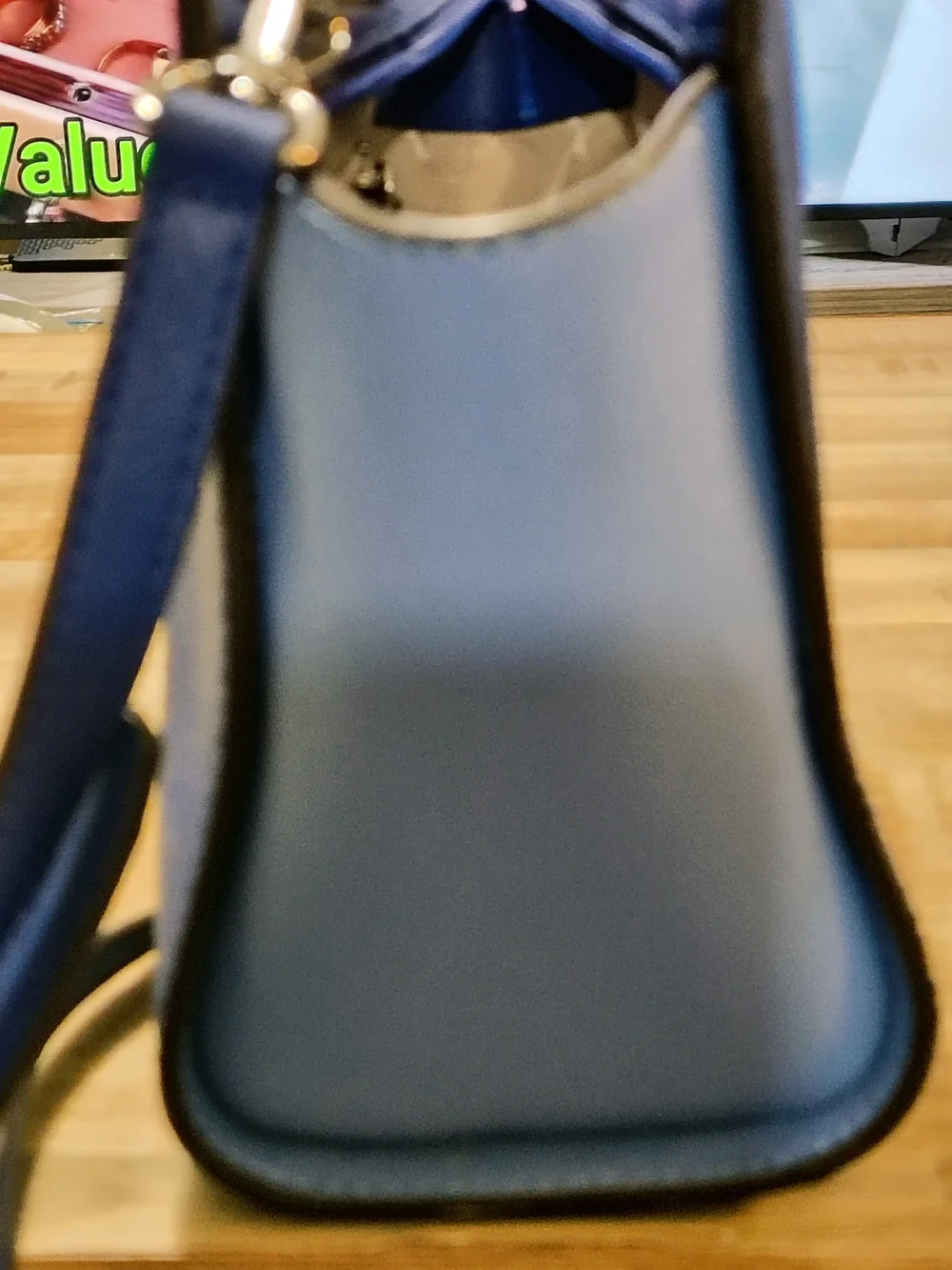 Michael Kors Navy Leather Crossbody Bag